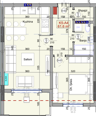 Banesa K5-A4 - 61.6m²